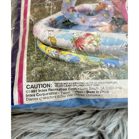 Intex The Wet Set The‎ Little Mermaid 1991 50" x 10" POOL & 20" RING Only - Picture 4 of 7